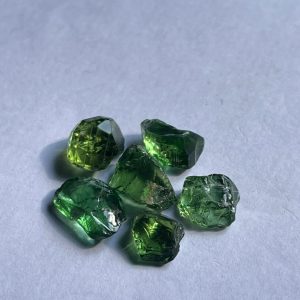 Green Tourmaline Rough Lot