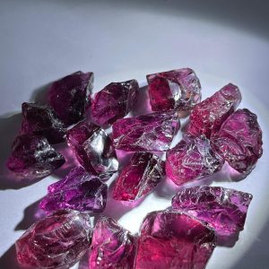Rubellite Tourmaline Rough Lot