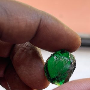Vivid Green Tsavorite, Emerald Cut