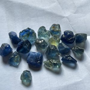 Blue Sapphire Rough Parcel