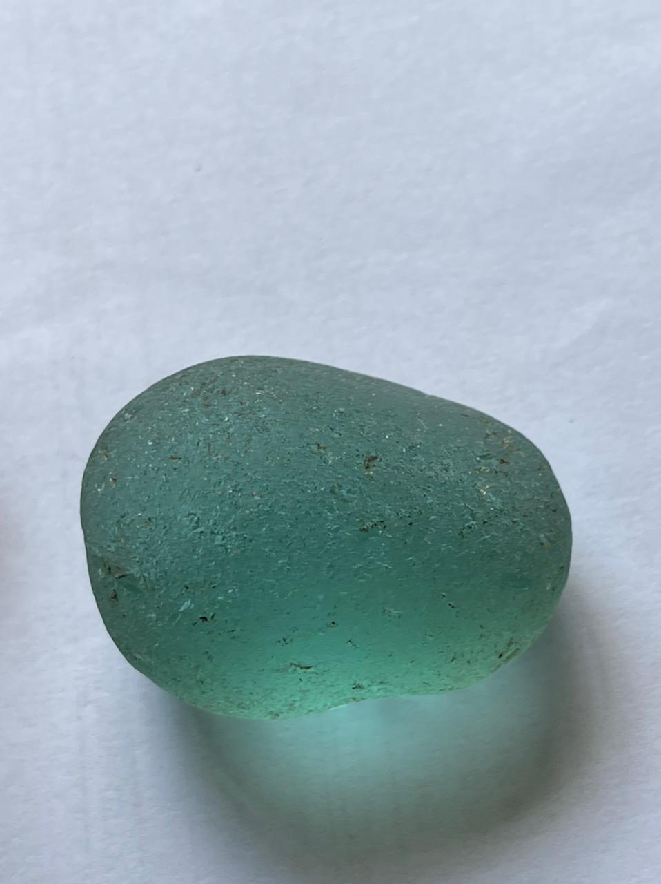 Teal Tourmaline Rough Pebble